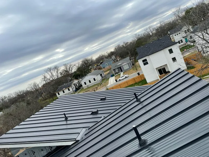 Standing seam metal roof panels with vents for Skylight Repair in Coffeyville
